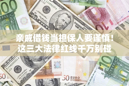 武汉亲戚借钱当担保人要谨慎！这三大法律红线千万别碰