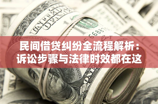 武汉民间借贷纠纷全流程解析：诉讼步骤与法律时效都在这儿了