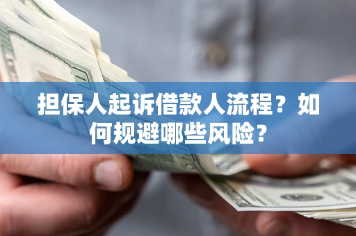 武汉担保人起诉借款人流程？如何规避哪些风险？