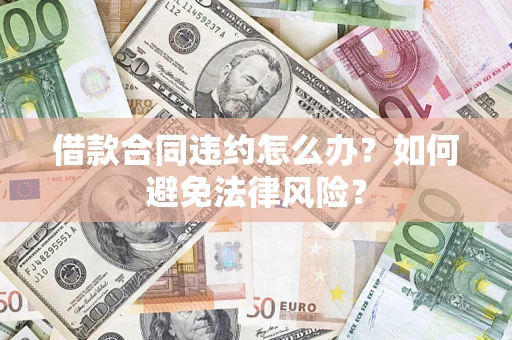 武汉借款合同违约怎么办？如何避免法律风险？
